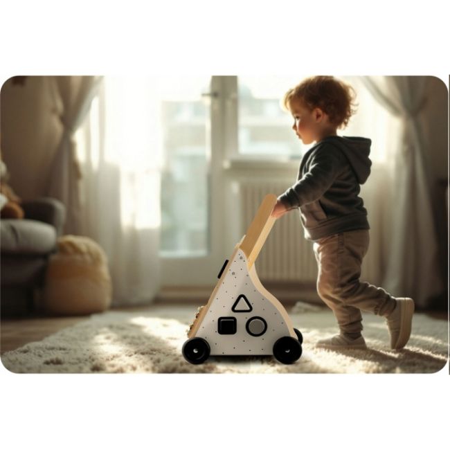 Antemergator din lemn cu diverse activitati, 28 x 35 x 53 cm, ricokids rk-875 edeedi787500