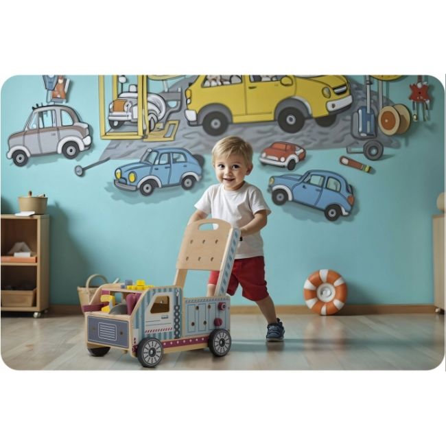 Antemergator din lemn tip atelier si diverse activitati, 40 x 28 x 43 cm, ricokids rk-874 edeedi787400