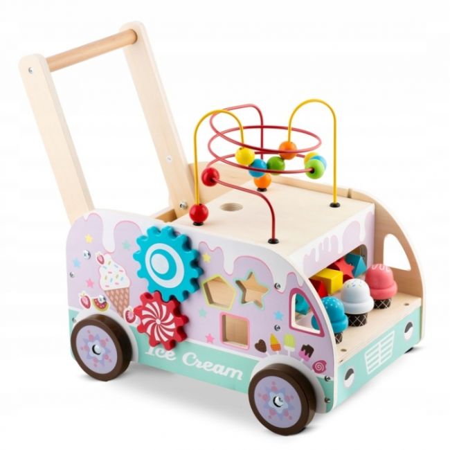 Antemergator din lemn tip magazin cu inghetata si diverse activitati, 48 x 27.5 x 40.5 cm, ricokids rk-873 edeedi787300