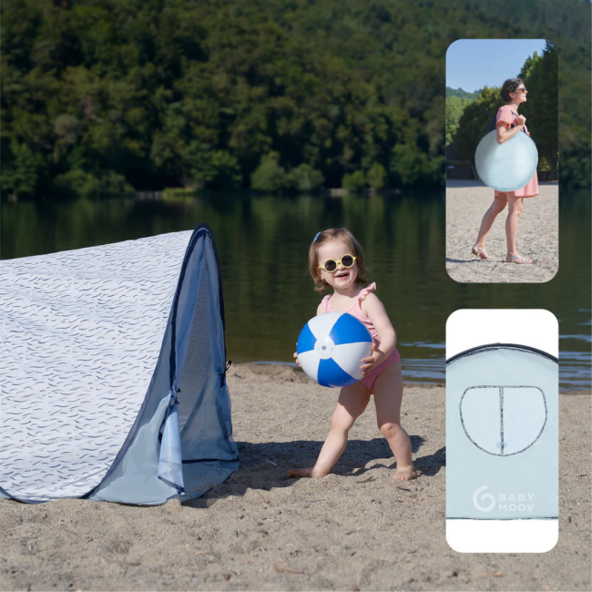 Babymoov - cort cu protectie anti uv 50+ blue waves bbba038216