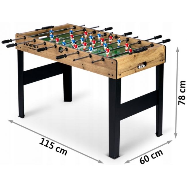 Fotbal de masa, 115 x 60 x 78 cm, neo-sport ns-805 - natur edeedi180501