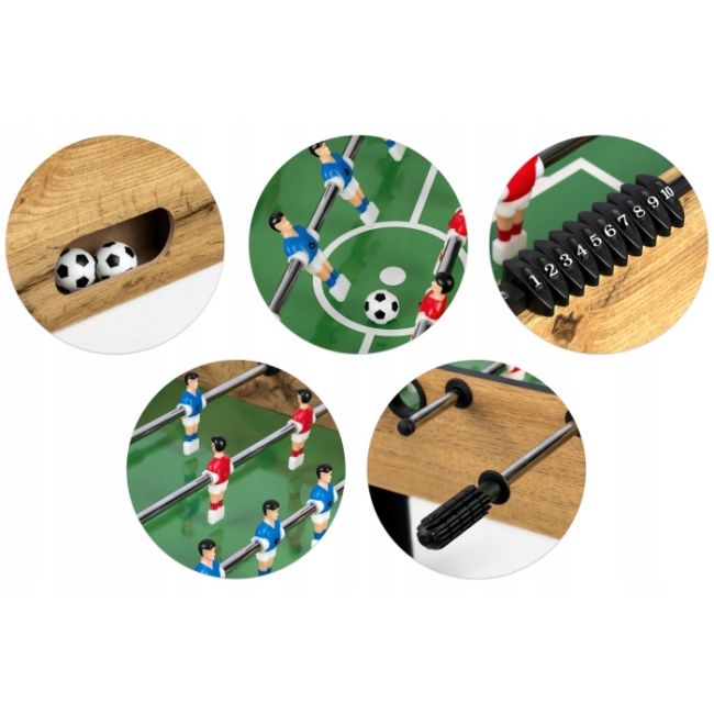 Fotbal de masa, 115 x 60 x 78 cm, neo-sport ns-805 - natur edeedi180501