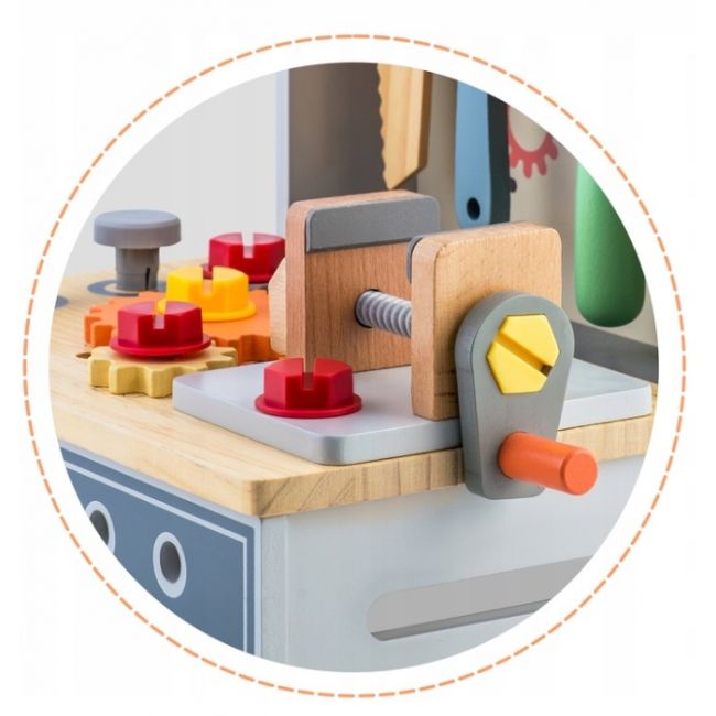 Mini atelier de lucru din lemn cu accesorii incluse, 30 x 25 x 30 cm, ricokids rk-877 edeedi787700