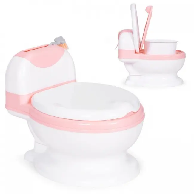 Olita pentru copii, insertie detasabila, perie inclusa ecotoys ha-p05 - roz edeediha-p05pink
