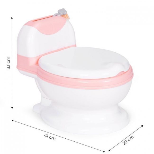 Olita pentru copii, insertie detasabila, perie inclusa ecotoys ha-p05 - roz edeediha-p05pink