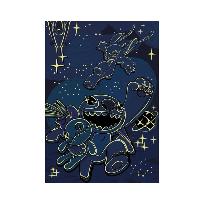 Puzzle neon xl - stitch (100 piese)