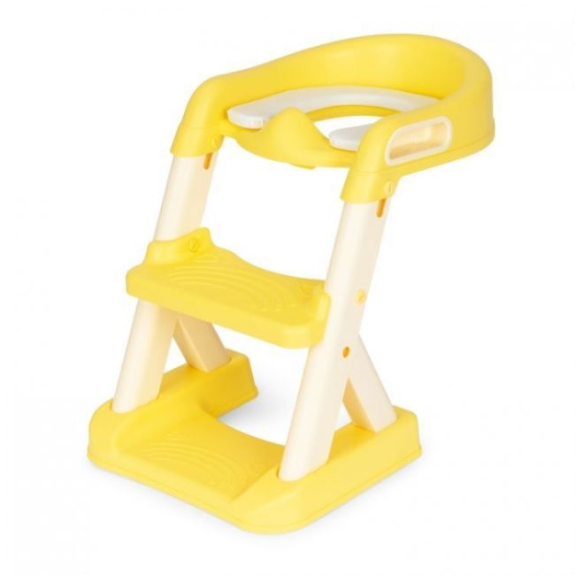 Reductor toaleta cu scara pentru copii ecotoys ha-p23s - galben edeediha-p23syellow