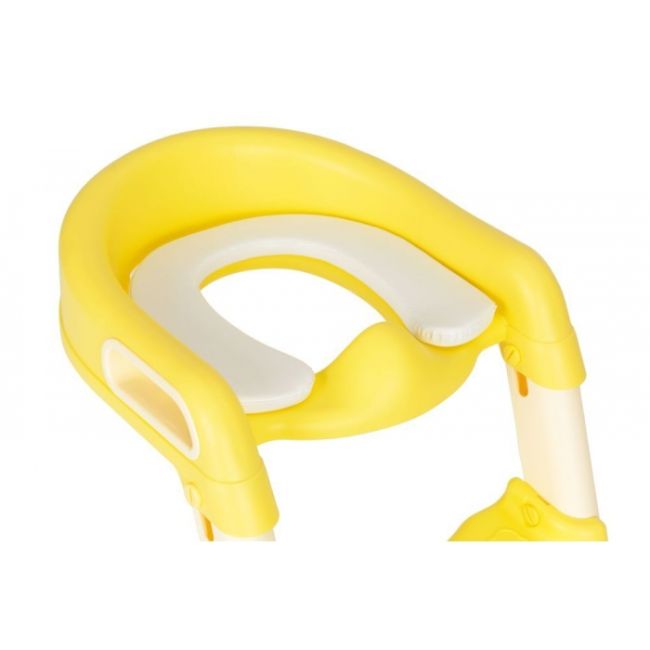 Reductor toaleta cu scara pentru copii ecotoys ha-p23s - galben edeediha-p23syellow