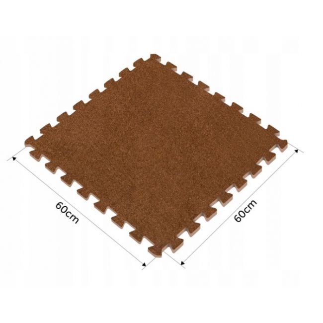 Salteluta de joaca multifunctionala tip puzzle, 180 x 120 cm, massido 650102 - maro edeedi650102