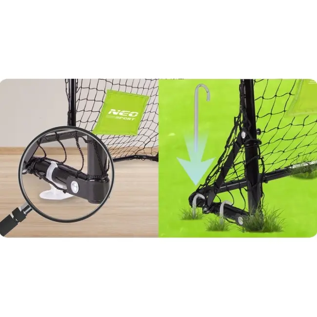 Set de 2 porti de fotbal, 60 x 25 x 45 cm, neo-sport 1461 edeedi1461