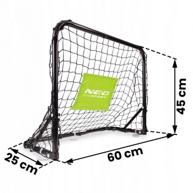 Set de 2 porti de fotbal, 60 x 25 x 45 cm, neo-sport 1461 edeedi1461