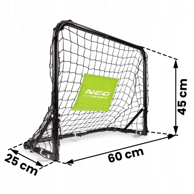 Set de 2 porti de fotbal, 60 x 25 x 45 cm, neo-sport 1461 edeedi1461
