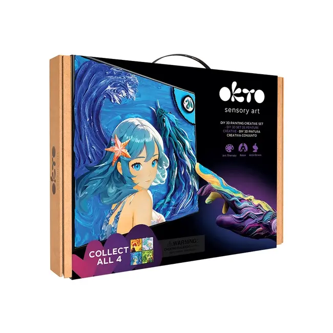 Set pictura 3D cu argila usoara, 30*40cm - Manga - Water KRTOK20037