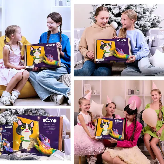 Set pictura cu argila usoara, 29*29 cm - Cat KRTOK20036