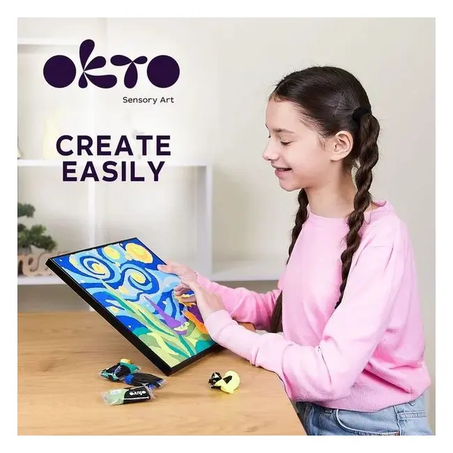 Set pictura cu argila usoara, 29*29 cm - Little Prince Night KRTOK20021