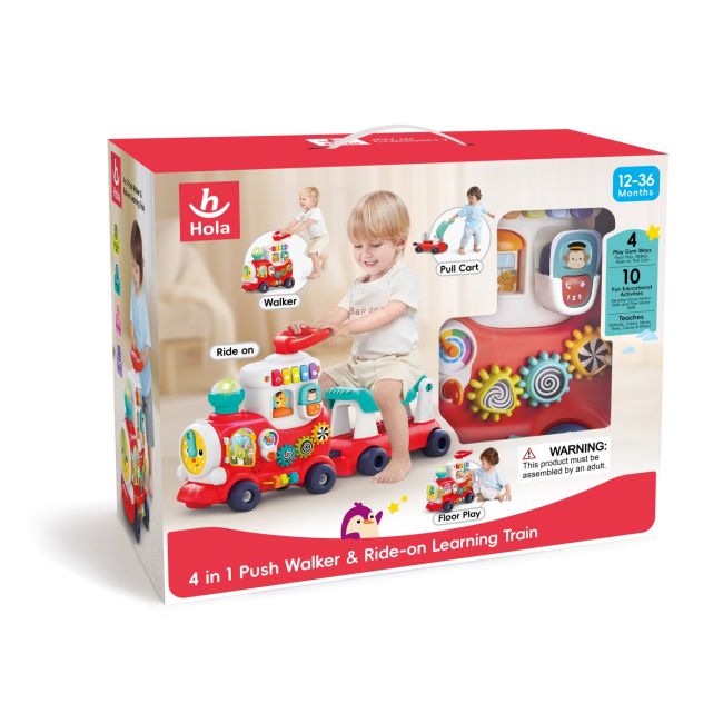 TRENULET 4 IN 1 ROSU VIVHE8990