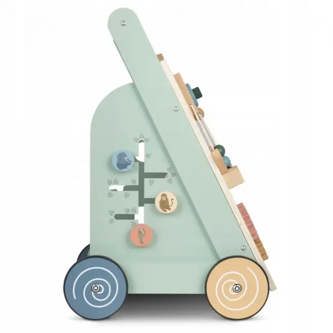 Antemergator educational din lemn cu diverse activitati, 33 x 33 x 50 cm, nukido nk-857 edeedi785700