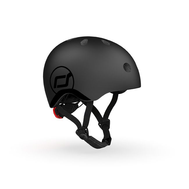 Casca De Protectie Pentru Copii, Sistem De Reglare Magnetic Cu Led, Xxs-s, 45-51 Cm, 1 An+, Black, Scoot  Ride Pjb047