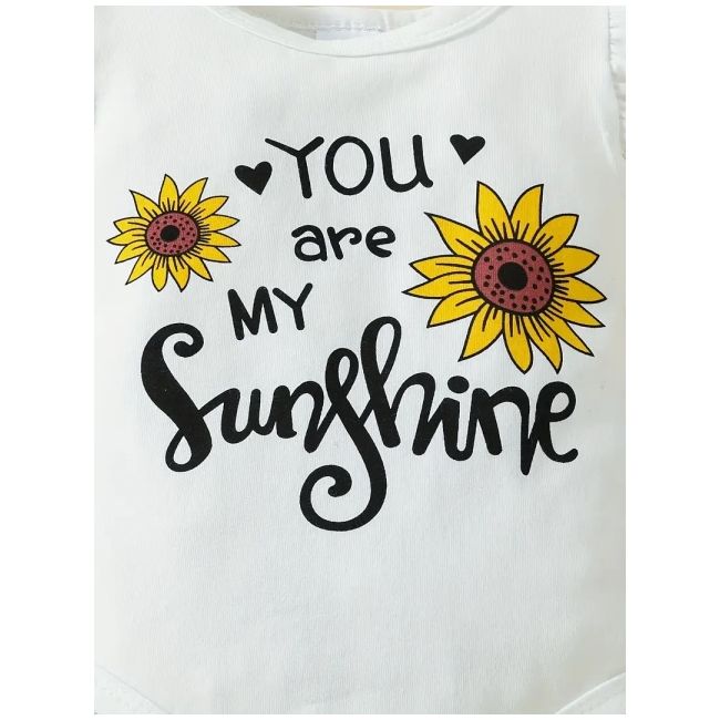 Set bebelusi "sunshine" - body alb si fustita mdtu139-r2