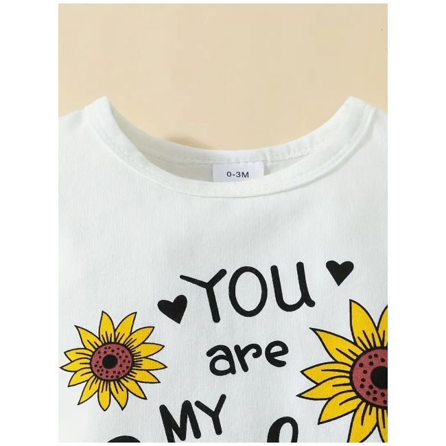 Set bebelusi "sunshine" - body alb si fustita mdtu139-r2