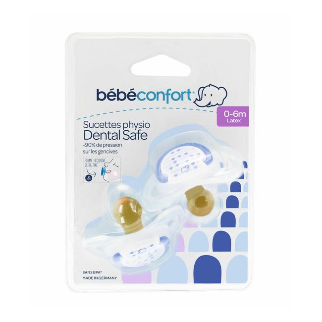 Bebe Confort Set Suzete Latex DENTAL SAFE 0-6 luni