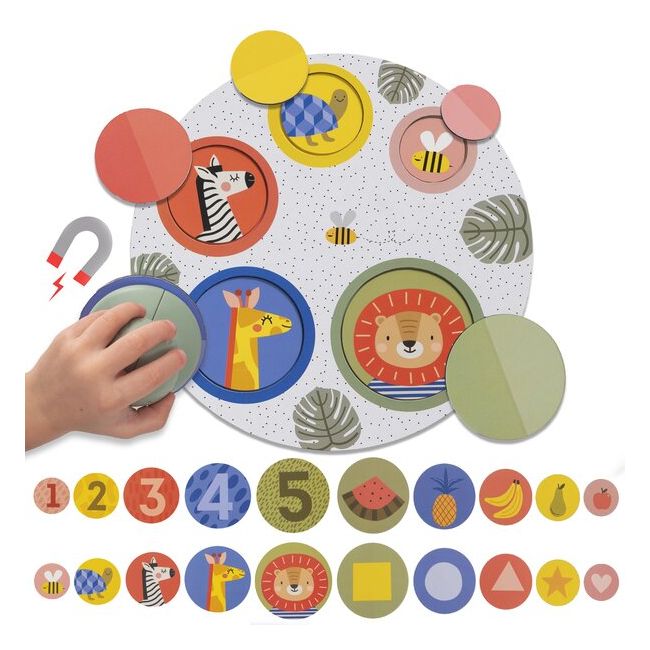 Joc Magnetic TAF TOYS - Puzzle Peek-A-Boo