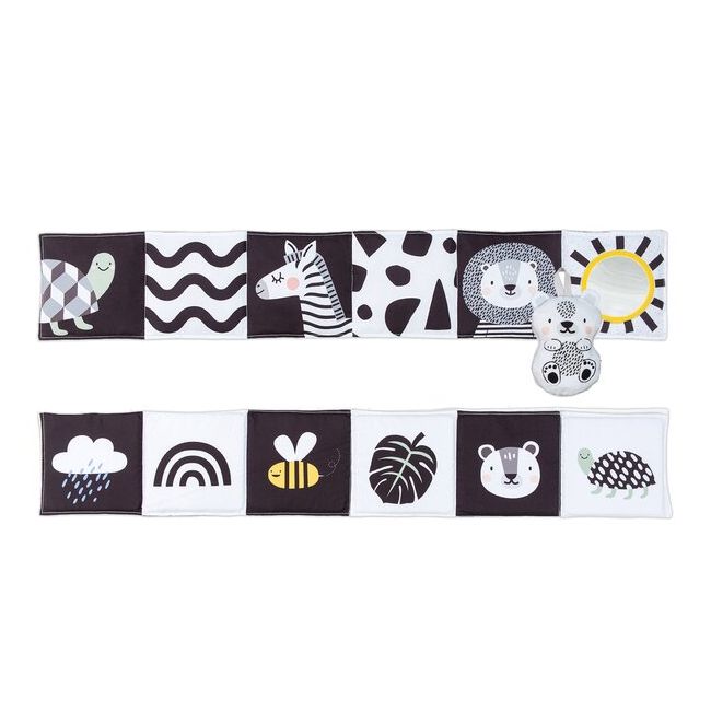 Jucarie 3 in 1 Pentru Landou TAF TOYS - Carticica Hazlie - SAVANNAH