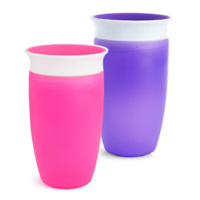 Munchkin Cana Miracle 360, 296ml, Set 2 Buc., 12L+ PINK/PURPLE
