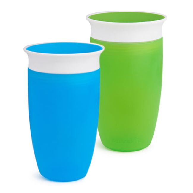 Munchkin Cana Miracle 360, 296ml, Set 2 Buc., 12L+ BLUE/GREEN