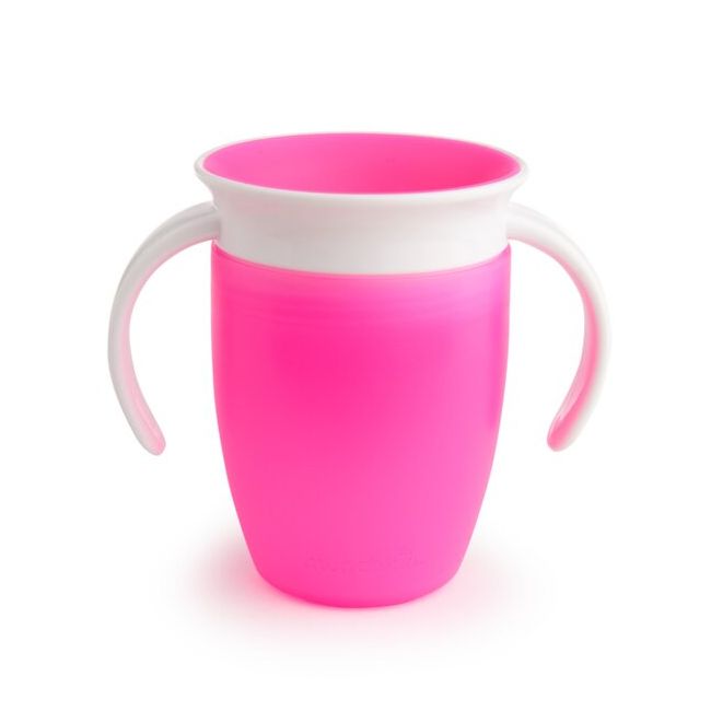 Munchkin Cana Miracle 360, Cu Manere, 207ml, 6L+ PINK