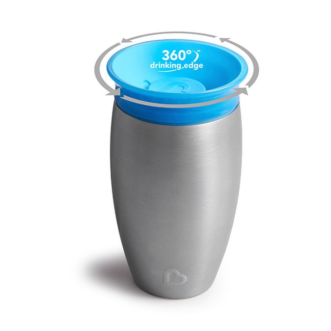 Munchkin Cana Miracle 360, Stainless Steel, 296ml, 12L+ PURPLE
