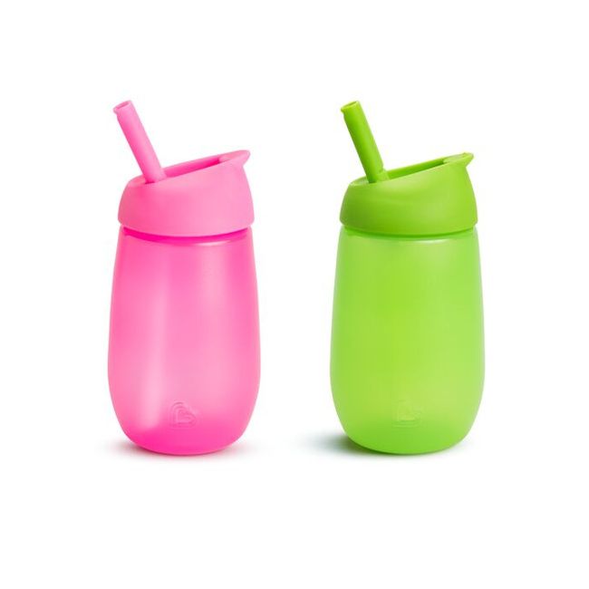 Munchkin Cana Simple Clean, Cu Pai, 296ml, Set 2 Buc., 12L+ GREEN/PINK