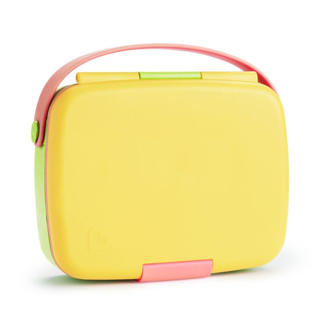 Munchkin Cutie Bento Lunch, Cu Ustensile Din Inox, 18L+ YELLOW