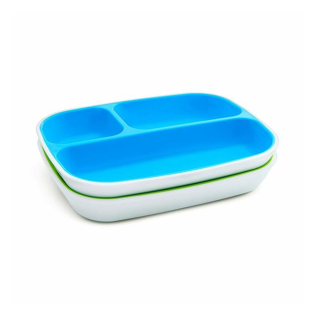 Munchkin Set Farfurie Splash, Compartimentata, Set 2 Buc., 6L+