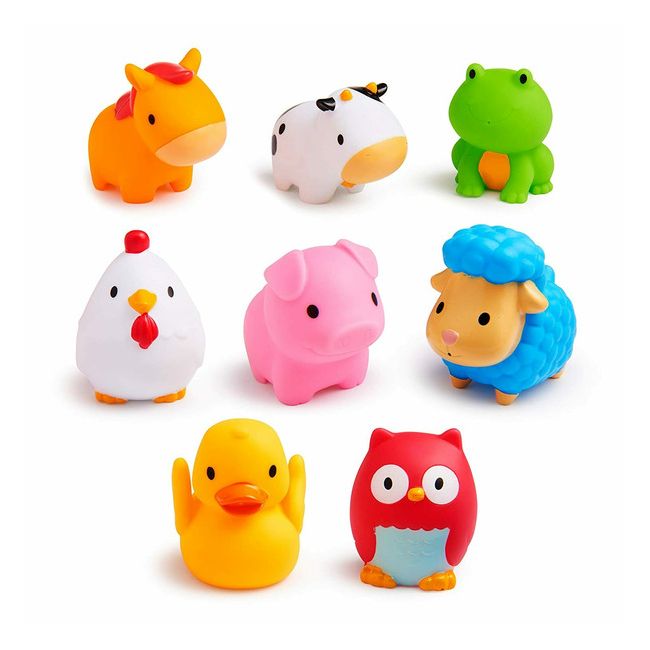 Munchkin Set Jucarii De Baie, 8 Buc., Farm, 10L+