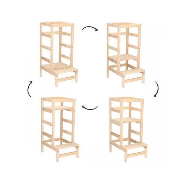 Springos - turn de invatare ajustabil learning tower tip montessori lvtkkch01
