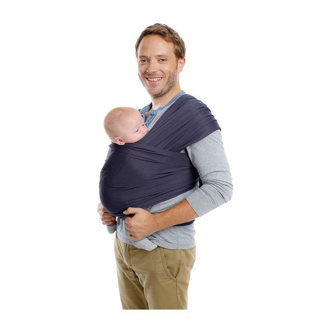 Sistem De Purtare Wrap Elastic Babylonia Tricot Slen Cool, 3.5kg-15kg. NAVY