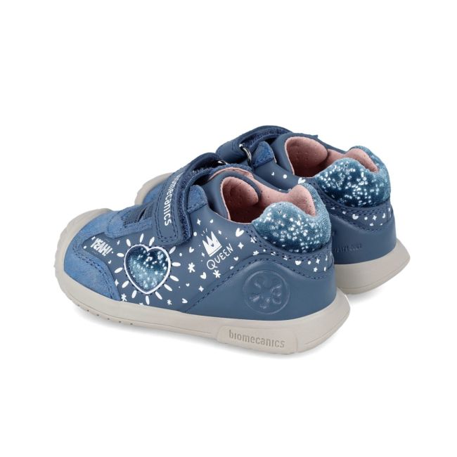 Adidasi Primii Pasi pentru Copii Biomecanics 241109, albastru (Marime: 24 (14,8-15,4 cm)) JEM241109-A-24