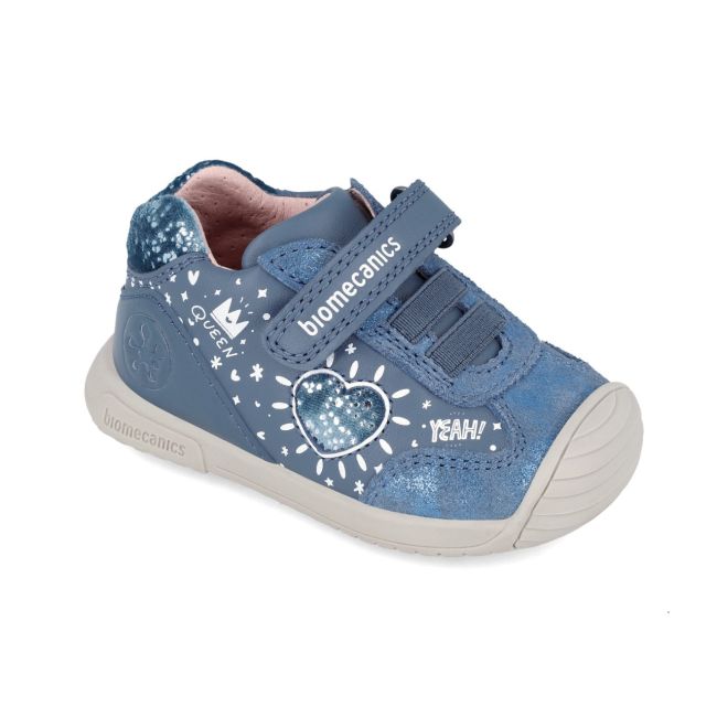 Adidasi Primii Pasi pentru Copii Biomecanics 241109, albastru (Marime: 24 (14,8-15,4 cm)) JEM241109-A-24