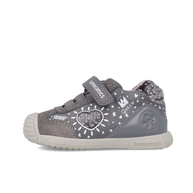 Adidasi Primii Pasi pentru Copii Biomecanics 241109, gri (Marime: 24 (14,8-15,4 cm)) JEM241109-B-24