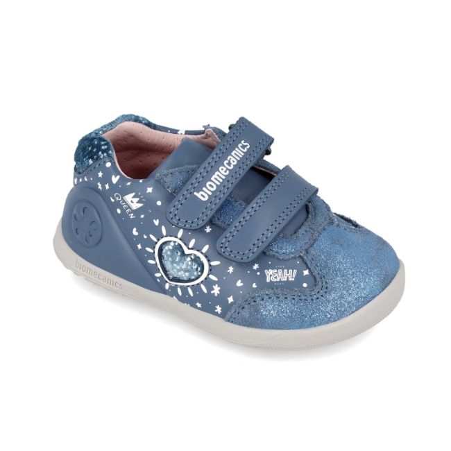 Adidasi Primii Pasi pentru Copii Biomecanics 241163, bleumarin (Marime: 21 (12,8-13,4 cm)) JEM241163-A-21