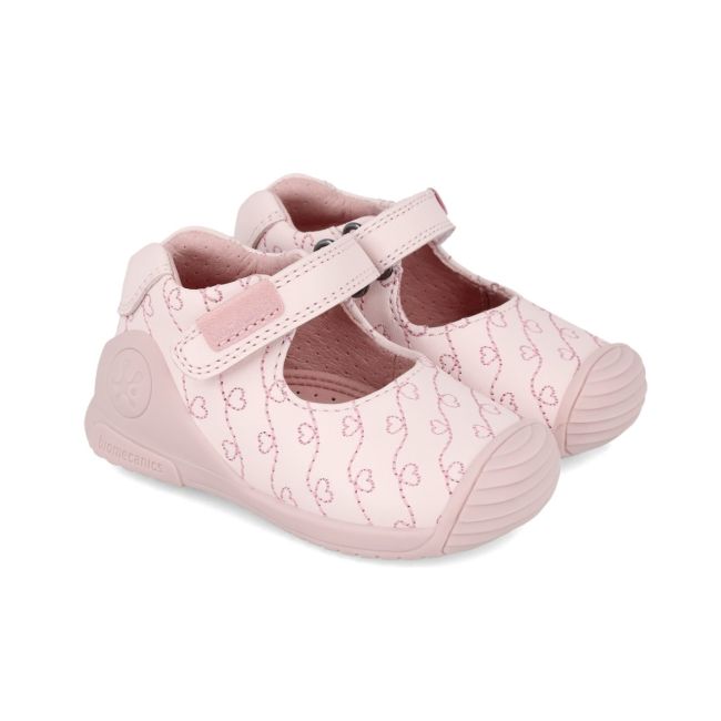 Pantofiori Primii Pasi pentru fetite Biomecanics 241100, Roz (Marime: 22 (13,5-14,1 cm)) JEM241100-A-22