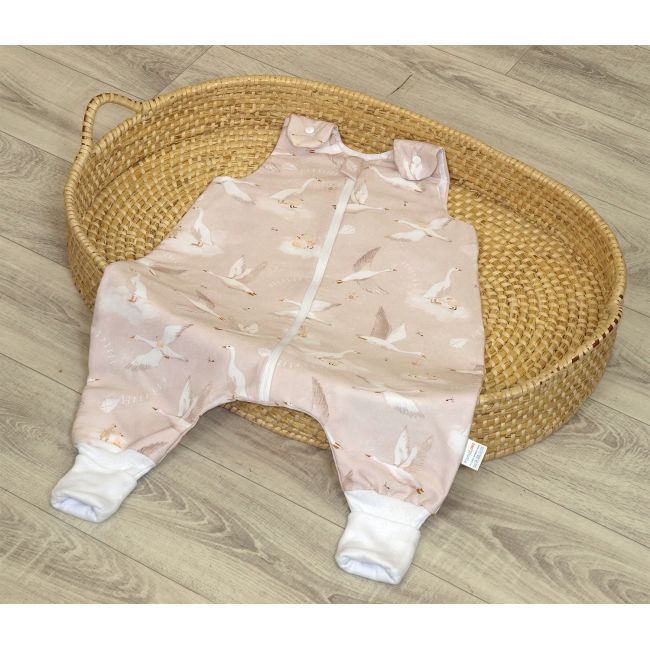 Sac De Dormit Cu Picioare, Bumbac De Vara, 1 Tog, Gasca Bej, S, 6-24 Luni Pjb85377