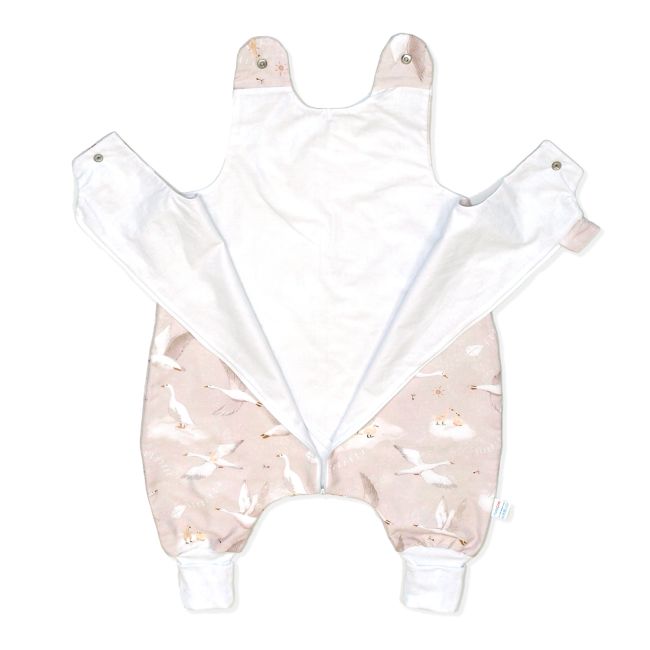 Sac De Dormit Cu Picioare, Bumbac De Vara, 1 Tog, Gasca Bej, S, 6-24 Luni Pjb85377