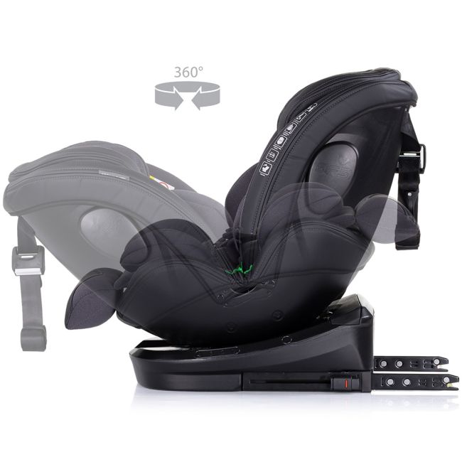 Scaun auto chipolino hypnotic i-size 40-150 cm cu sistem isofix si sezut rotativ anthracite hubstkhyp0253an