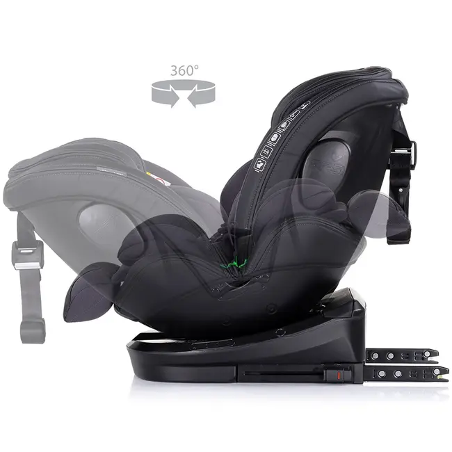 Scaun auto chipolino hypnotic i-size 40-150 cm cu sistem isofix si sezut rotativ anthracite hubstkhyp0253an