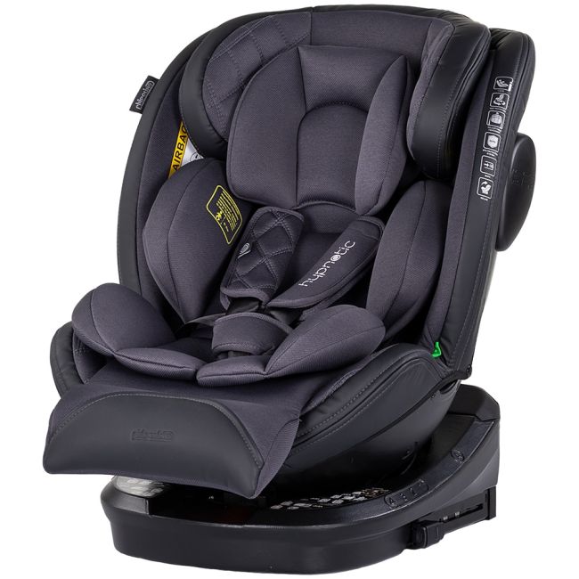 Scaun auto chipolino hypnotic i-size 40-150 cm cu sistem isofix si sezut rotativ anthracite hubstkhyp0253an