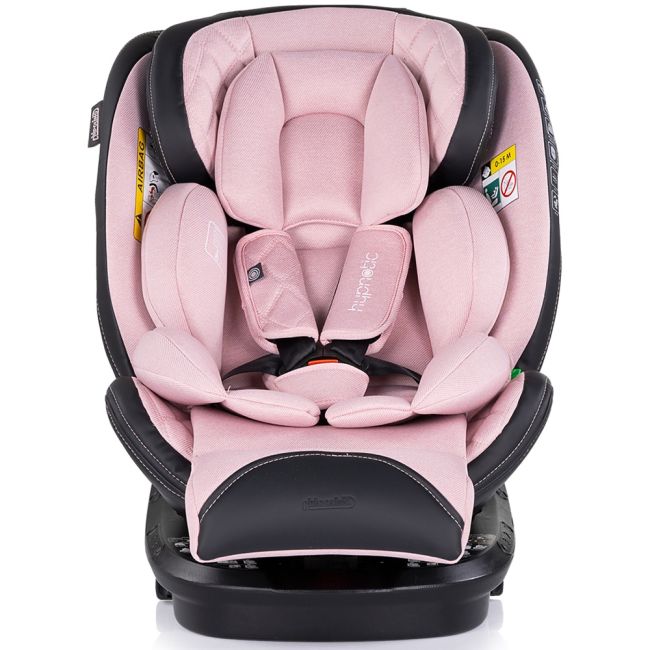 Scaun auto chipolino hypnotic i-size 40-150 cm cu sistem isofix si sezut rotativ pink marshmallow hubstkhyp0256pm