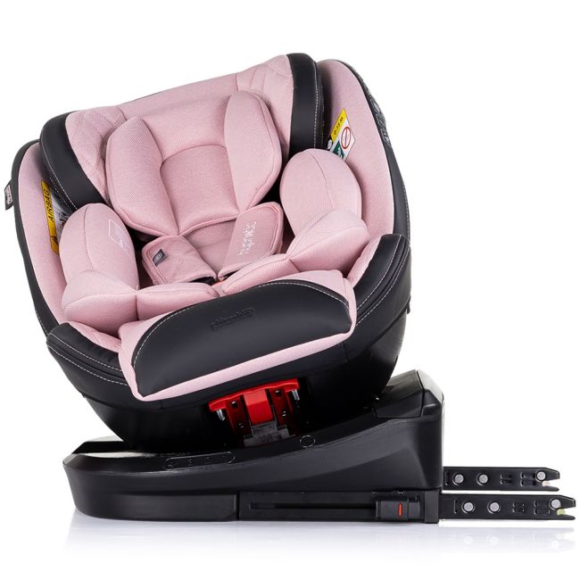Scaun auto chipolino hypnotic i-size 40-150 cm cu sistem isofix si sezut rotativ pink marshmallow hubstkhyp0256pm
