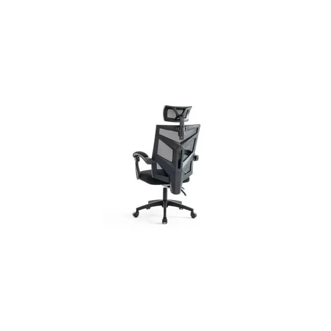 Scaun birou mesh OFF434, ergonomic, rabatabil, cu tetiera, respirabil,100 kg DRM10578